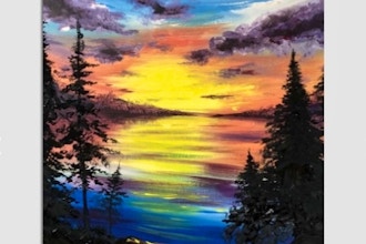 Paint Nite: Lovely Lakeside Sunset